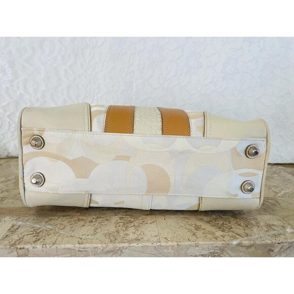 Coach Hampton signature striped multicolored Carryall F13339 - Picture 6 of 10